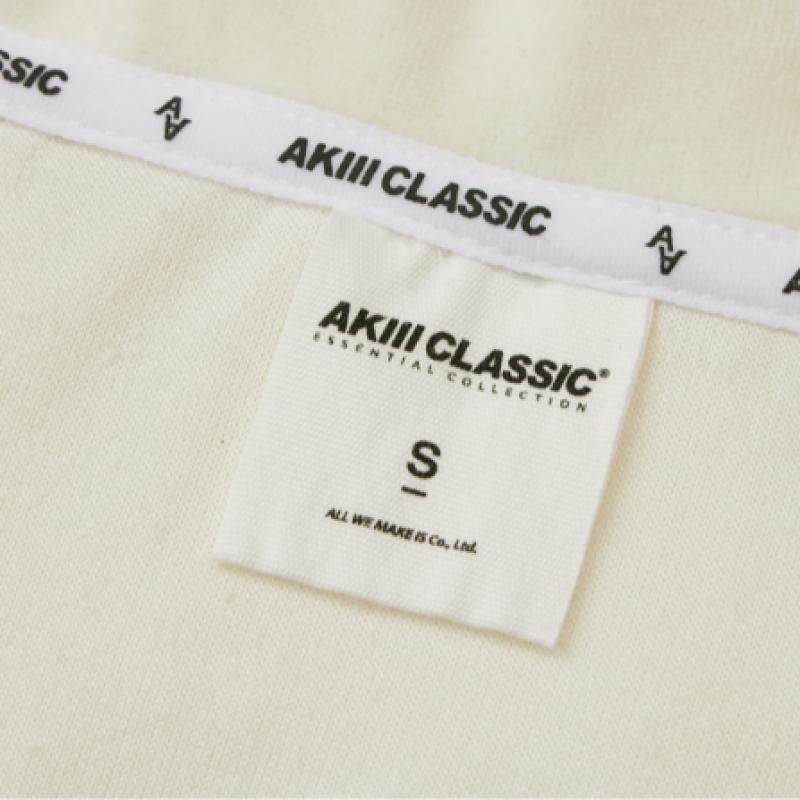 Akiii Classic Velour Semi Crop Hoodie T shirT Women  Akamfw20323000 