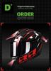Certified Men's Bluetooth Full-Face Motorcycle Helmet with Trendy Horns for All Seasons.