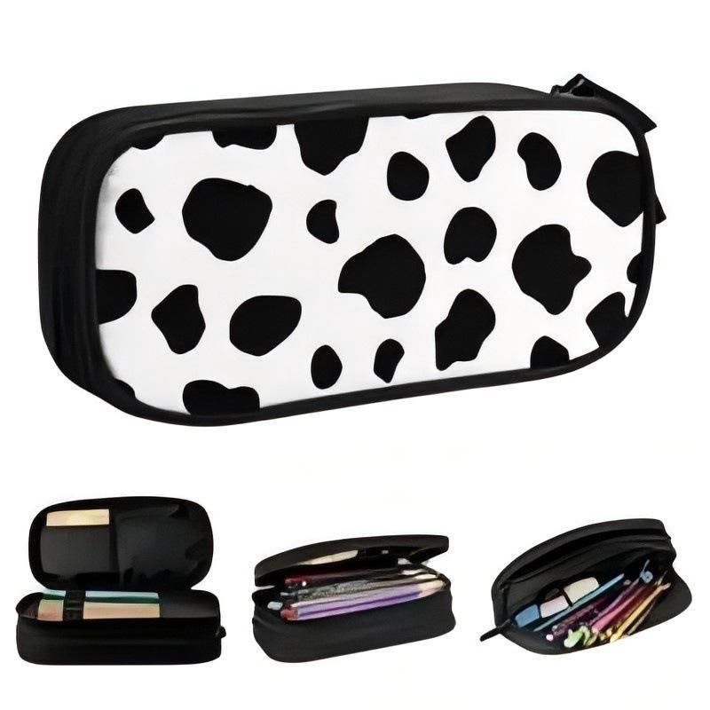 Student Zipper Pencil Case Polyester, Double Pencil Case Stationery Case Pencil Case Wish