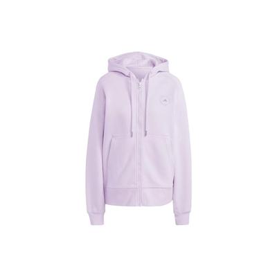 X Stella McCartney Stella McCartney Kollaboration Full-Zip Hoodie mit Monochromem Logo Damen Hoodie Lila IJ0580