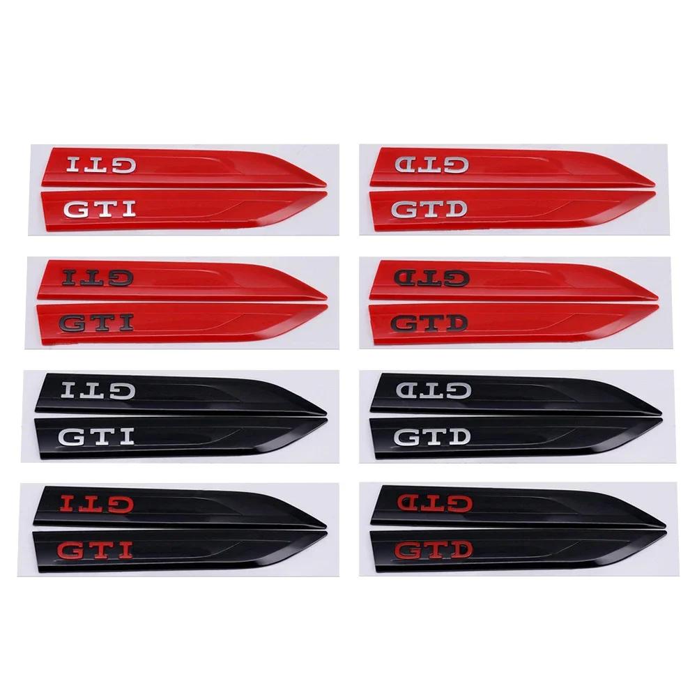 2026 Hot For VW VOLKSWAGEN 20x2.9cm Car Side Fender Emblem Sticker for Volkswagen GTI GTD Logo Golf Passat Touareg Lavida Santan