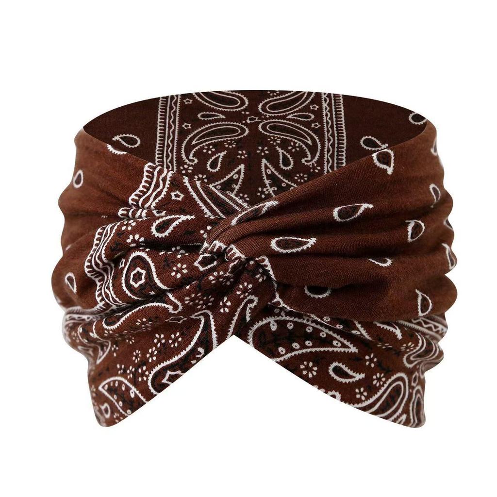 European & American Bohemian Print Sports Headband Hair Accessory