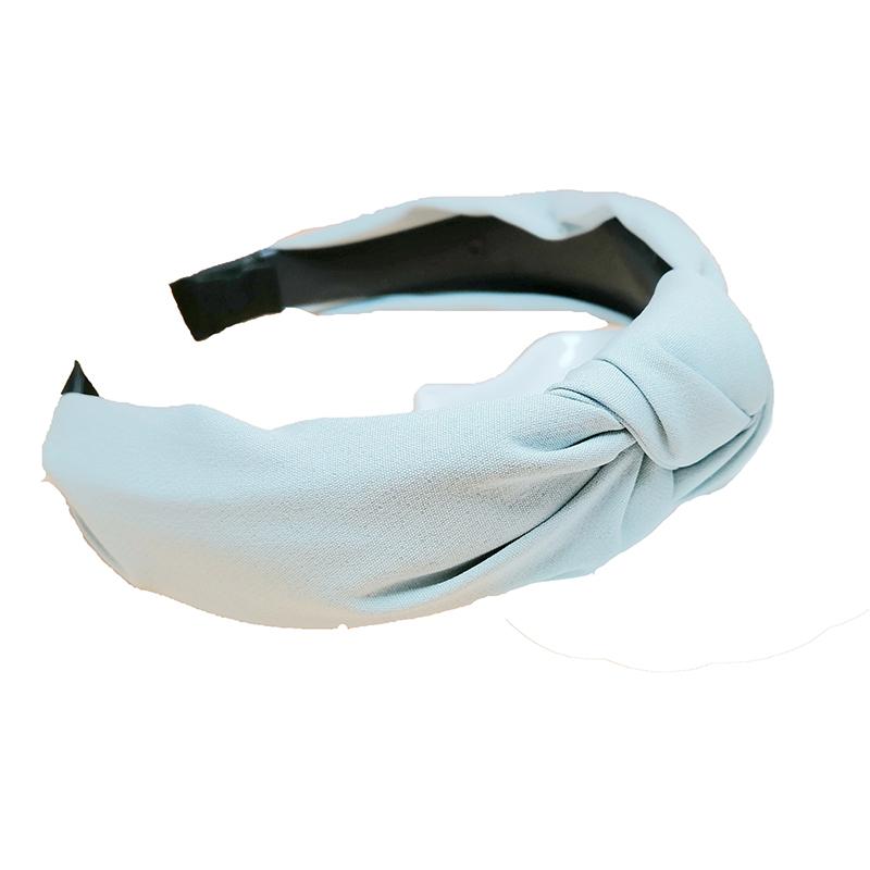 

Lystrfac Однотонная повязка на голову с узлом для женщин Простая модная повязка для волос Широкий обруч для волос Женские аксессуары для волос