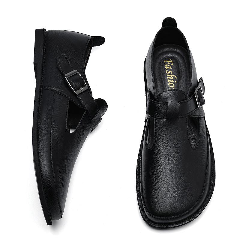 Outdoor Male Genuine Leather Walking Footwear 2024 New Arrival Men Stylish Loafers Slip on Boat Shoes Handmade Mens Casual Shoes