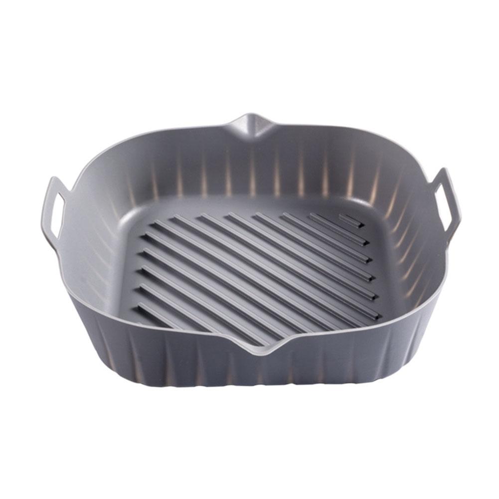 Silicone Air Fryer Tray Reusable Air Fryer Silicone Pot Heat-insulation Multi-function Tools for Family Baking Camping Barbecue