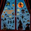 9 Sheets 72pcs Halloween Window Stickers Decals Halloween Decorations For Home Indoor Window Glass Door Wall Decor