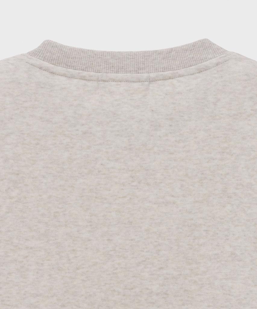 BASIC HOUSE Women'S Graphic Brushed Sweatshirt Oatmeal Lwts7251