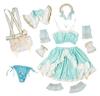 Clearstone X Enako Collaboration Cosplay Halloween Anniversary Maid Separates Women's Green
