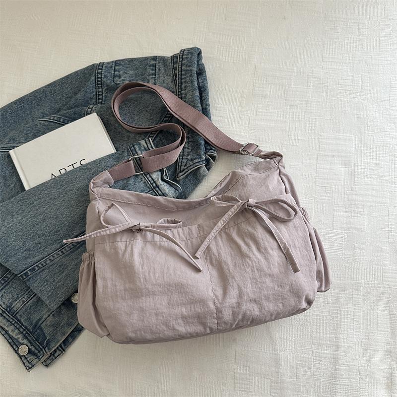 Casual Lightweight Pleated Tote Bag  Simple Large Capacity Shoulder Bag Versatile Commuter Crossbody Bags For Women Gifts