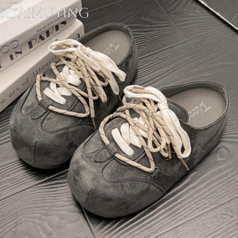 Fashion Casual Sneakers Woman Flats Shoes Slippers Platform Sandals Mules 2025 Designer Summer Lace Up Walking Loafers Women's Sneakers