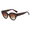 Stylish Cat Eye Female Luxury Sunglasses Vintage Brand Design Male Trending Black Brown Oval Lenses Sun Eyeglasses Shades UV400