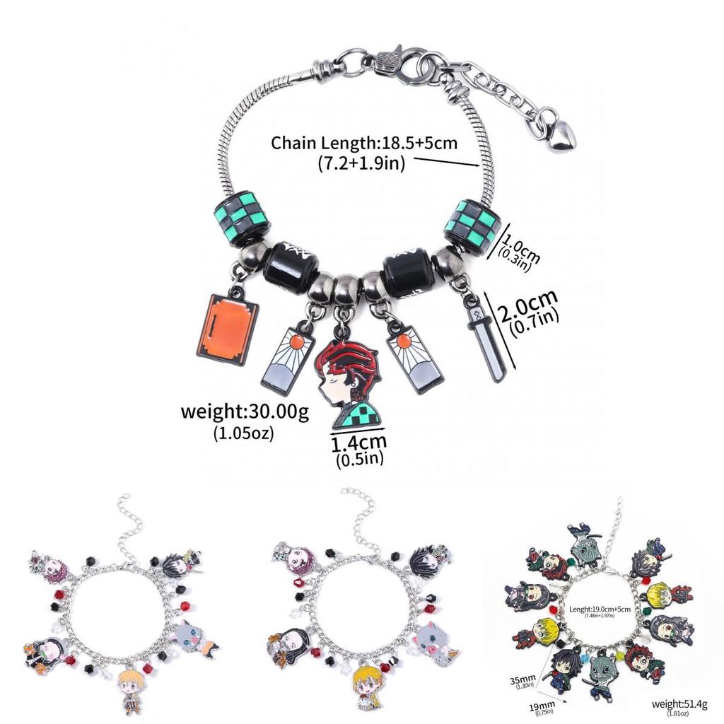 Demon Slayer Kimetsu No Yaiba Kamado Nezuko Character Bracelet For Travel And Gift Use