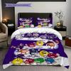 MMs Colorful Characters Bedding(1 * duvet cover + 2 * pillowcase, without core) Bedding set Soft and comfortable Duvet cover and pillowcase