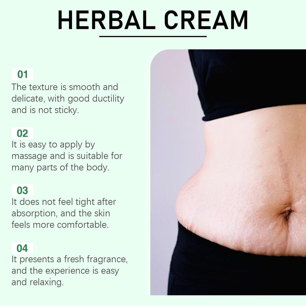 Herbal Body Care Cream Relieve Swelling Promote Metab Moisturize Skin Detox Increase Skin Elasticity Health Soothing Skin Cream