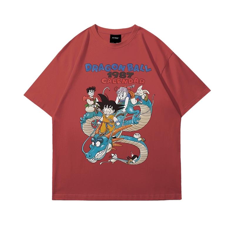 Dragon Ball 2026 Summer 100 Cotton Master Roshi Printed Son Goku Fitness Tshirt Vintage Harajuku Neutral Kids Tshirt Top Y2k