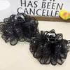 Thousand Gold Wind Retro HK Women's Elegant Lace Claw Hair Clip - Minimalist Cute Head Clip