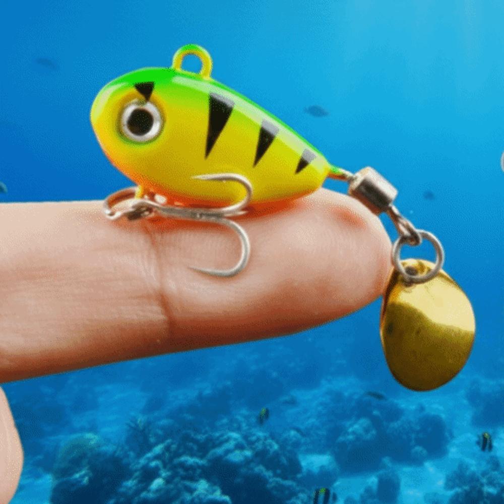 5pcs Spinning Sequin Fishing Lures Kit 3D Fish Eyes Fishing Lures Hooks Fishing Tool