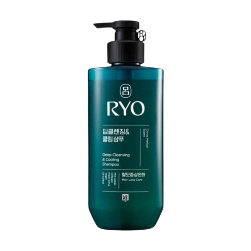 RYO Cooling Shampoo 480ml | Korean Scalp Shampoo for Oily Scalp, Deep Cleansing & Citrus Scent 480ml