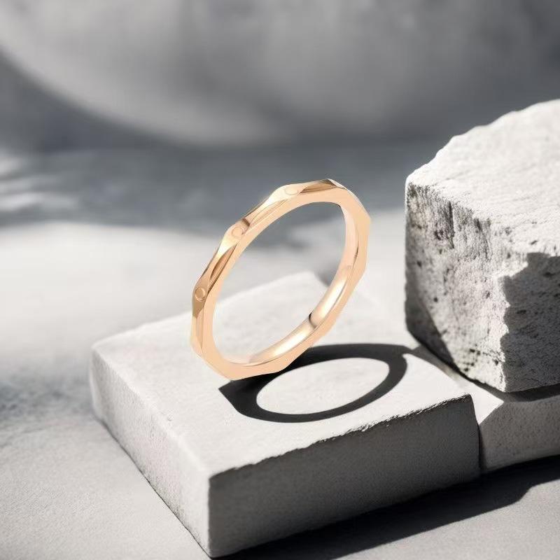 

Stainless Steel Rings Plated Knuckle Rings For Lady waterproof Minimalist Rings For Women 12