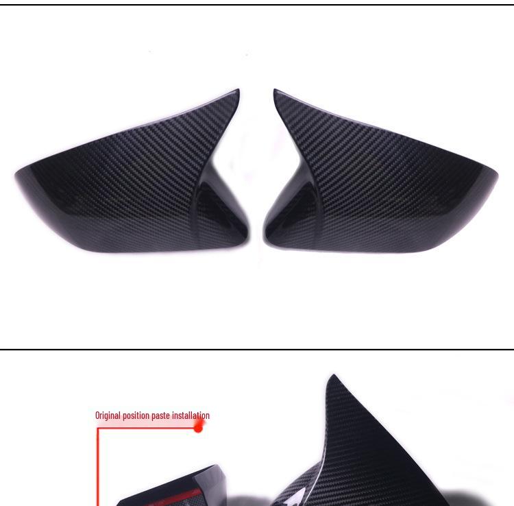 Dry Carbon Fiber Rearview Mirror Cover for 2015-2022 Ford Mustang