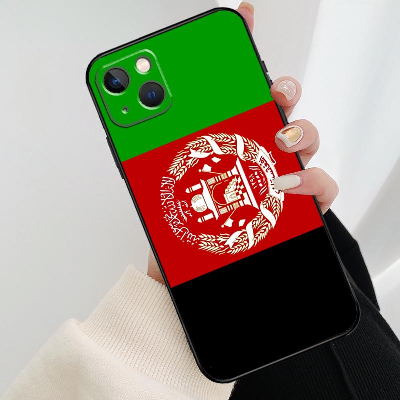 Flag of Afghanistan Phone Case For iPhone 17 Pro Max 14 13 12 11 15 16 Pro Max mini 15 16 Plus 16e 17 Air Cover