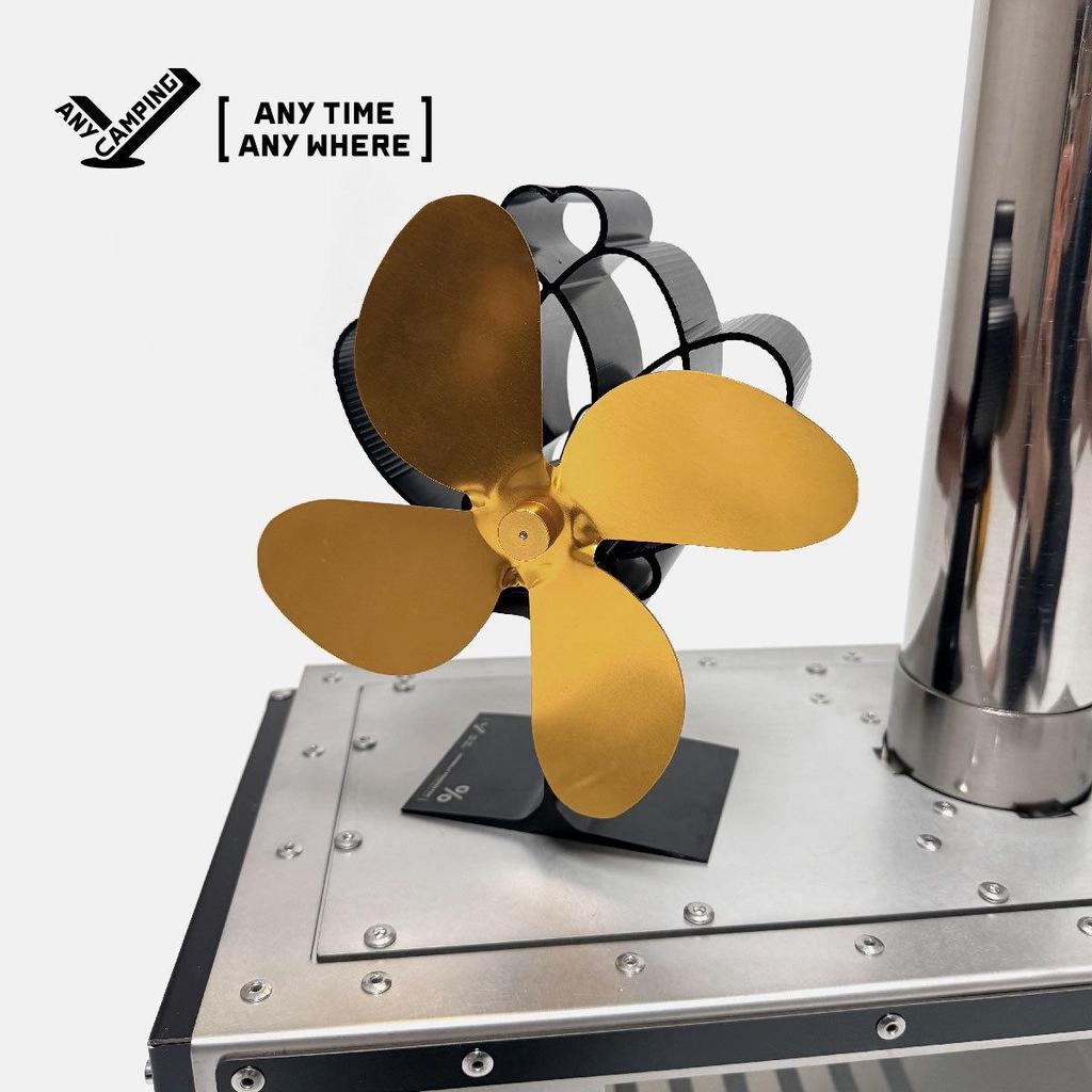 **"Borderless Camping: Heat-Powered Outdoor Fireplace Fan & Creative Ornament"**