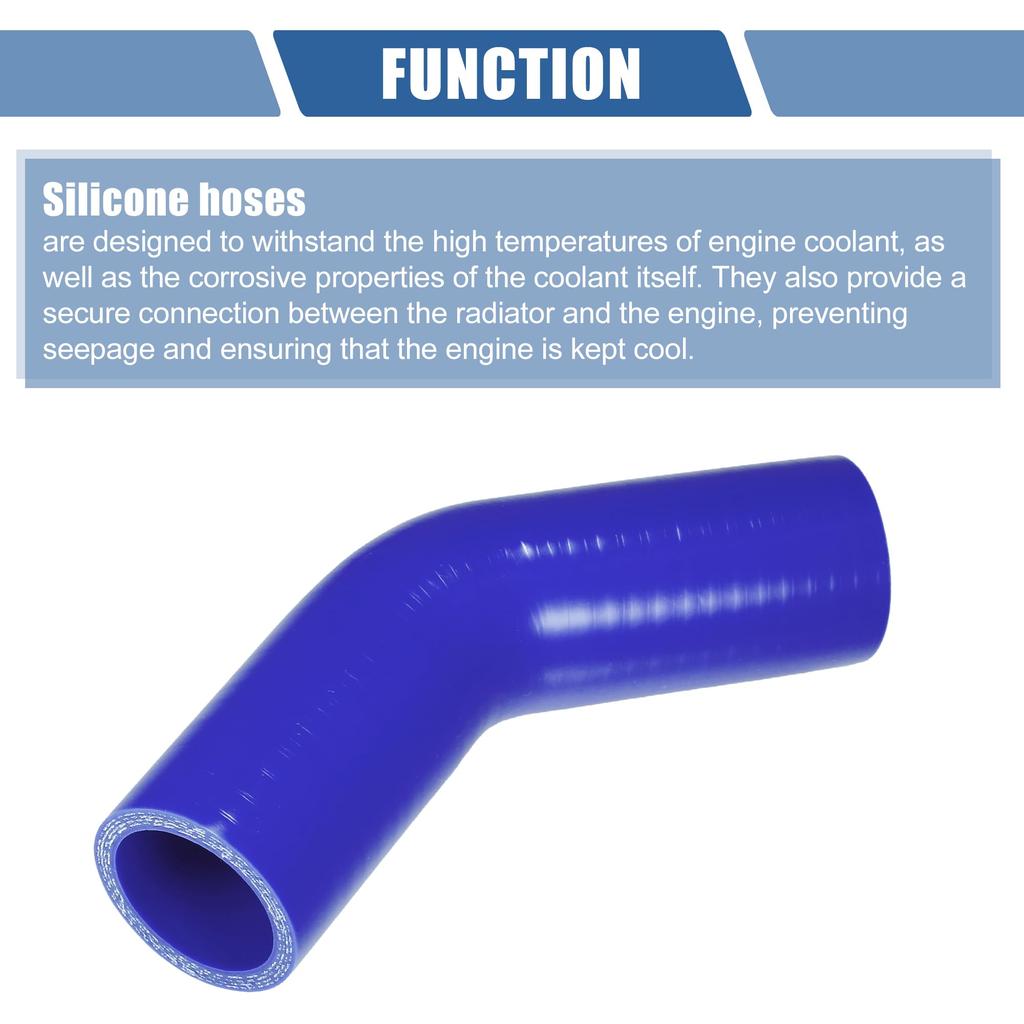 X AUTOHAUX Silicone Hose Silicone Pipe Radiator Hose 1pc Inner Diameter 38mm Length 90mm