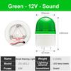 Small LED Strobe Signal Light with Sound & Light Alarm 120dB PC Material Flashing Warning Indicator LTE-2071J