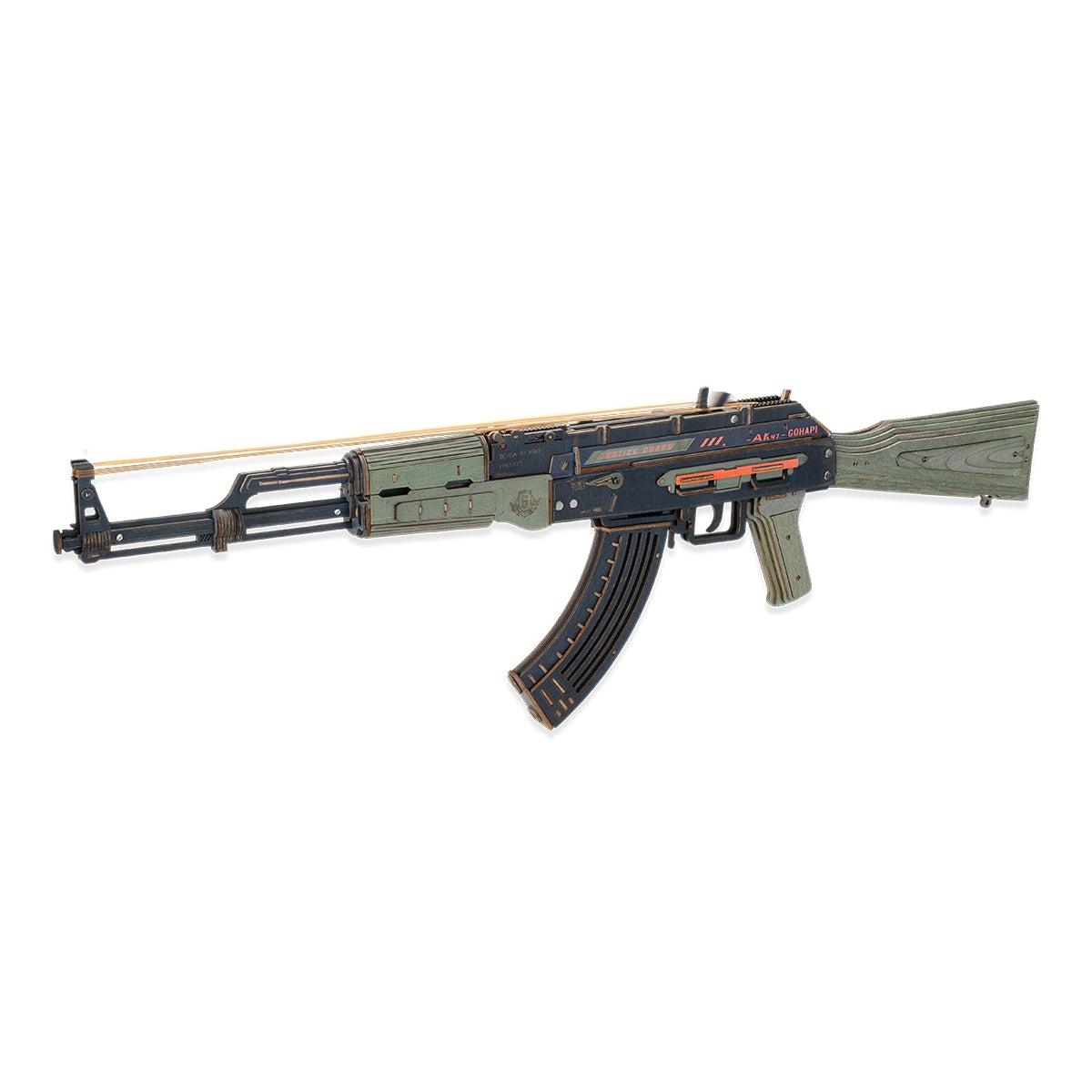 Robotime Rokr Ak-47 Sturmgewehr Speelgoedwapen 3D Houten Puzzel LQ901