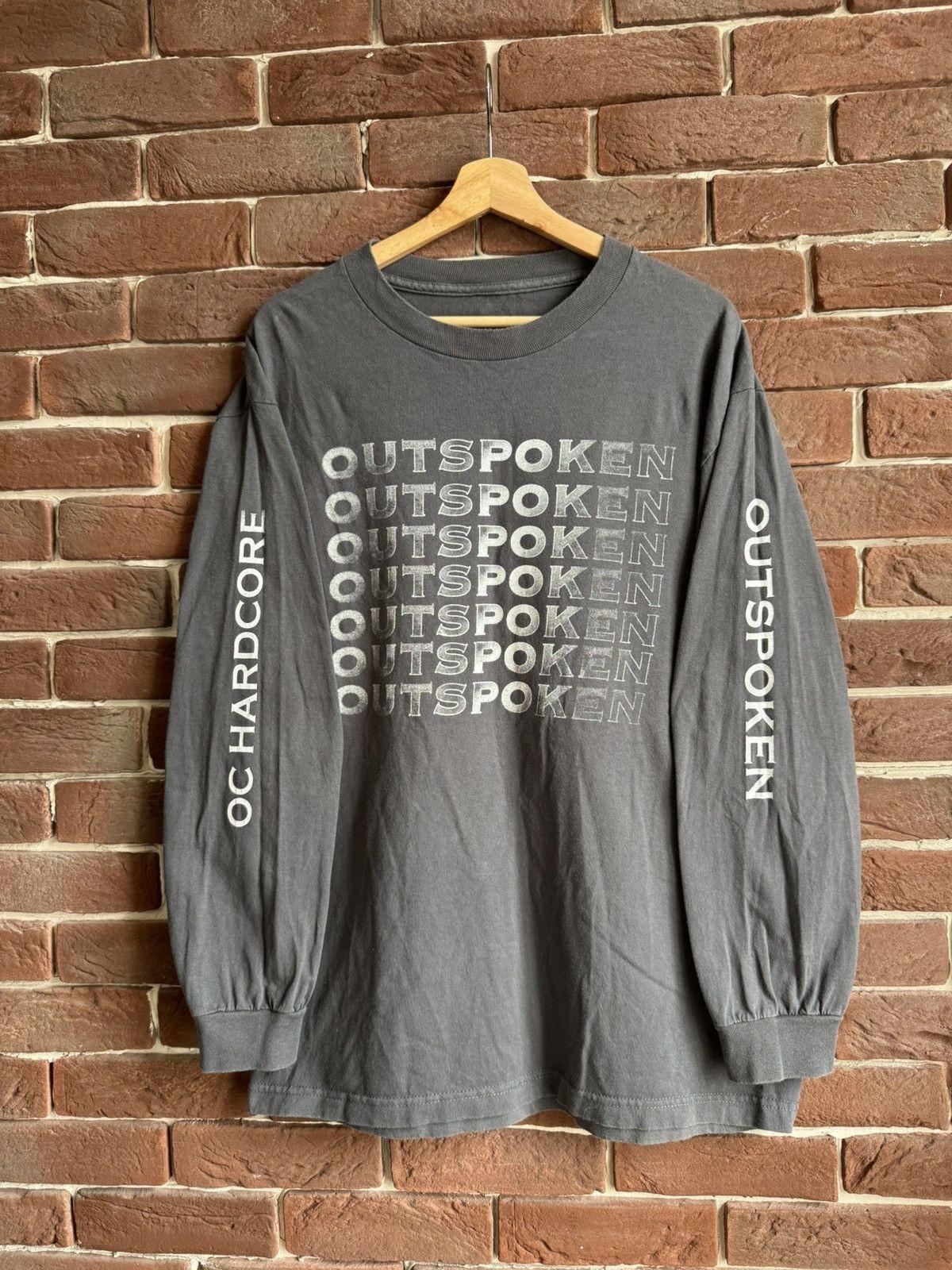 Rare Outspoken Save Yourself Hardcore Band Tee Grail Vintage Unisex T-Shirt XXXL