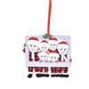 Christmas Tree Family Ornament Hanging Pendant Reindeer DIY Name Card For Holiday Decor Xmas Tree Pendant Crafts Gifts
