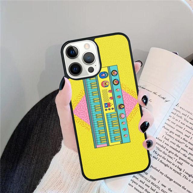 Vintage Synth Synthesizer Moog Print Phone Case Cover For iPhone 17 Air 15 16e 14 13 12 Pro Max 11 Pro Max Plus