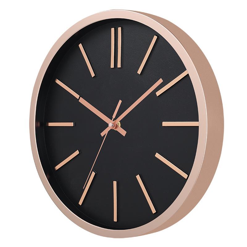 12 Inch 30CM Silent Wall Clock, Creative and Fashionable, Three-dimensional Digital Minimalist Clock for Home Living Room