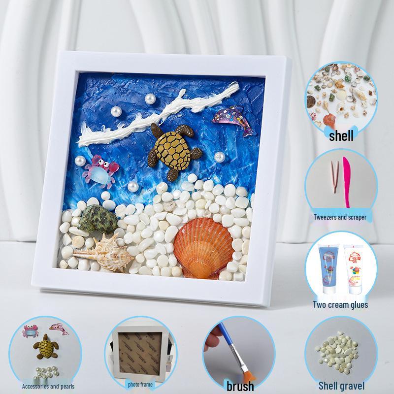 

Xianci Creative DIY Texture Painting Kit: Ocean Series for Kids Educational Birthday Gifts