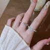 Fashion Vintage Colorful Natural Beaded Ring for Women Fashion Party Finger Elastic Ring Simple Design Jewelry Party Gift