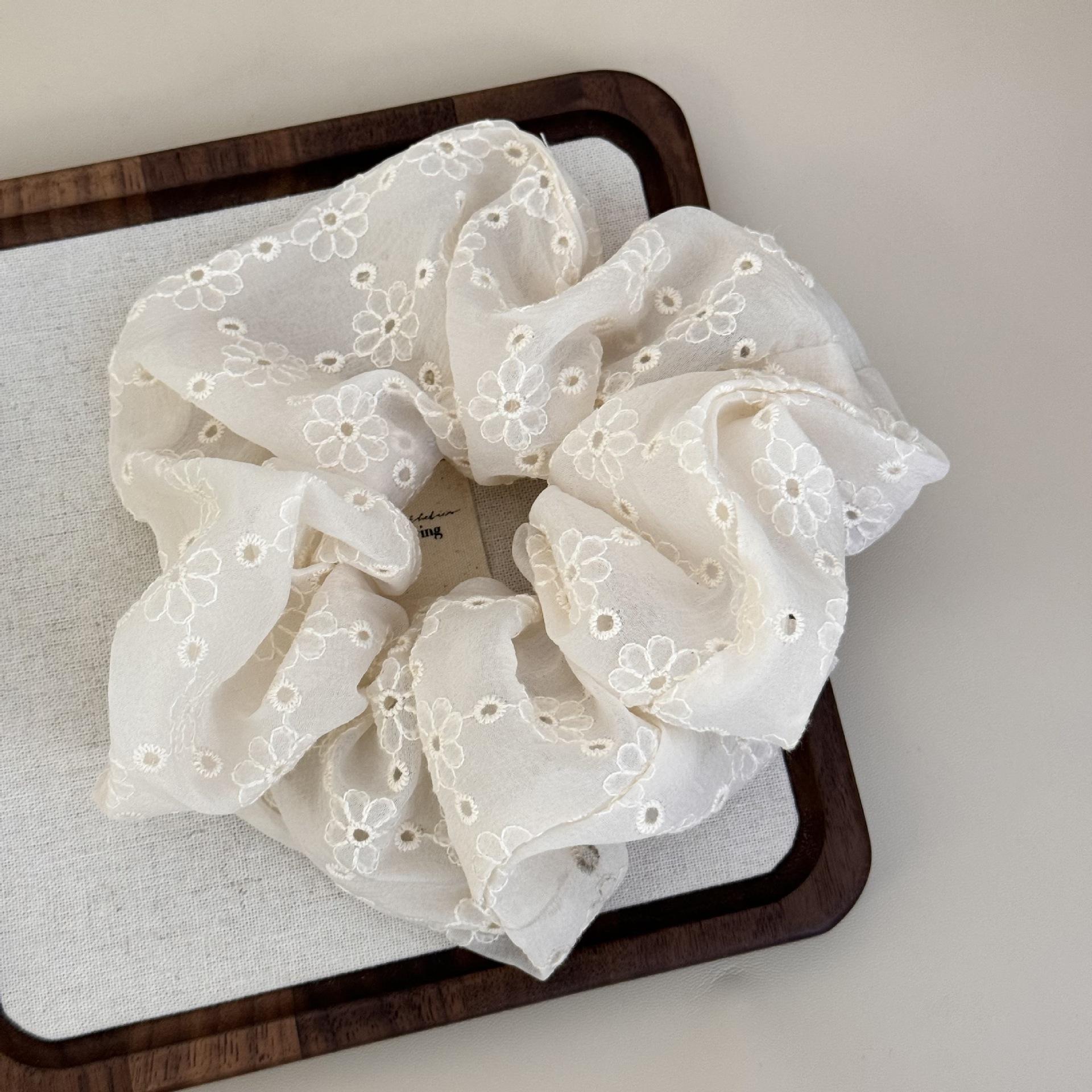 

Весенняя буква а девичья пузырчатая белая вышитая большая повязка для волос для женщин новая лесная тематика резинка для низкого хвоста бант мода