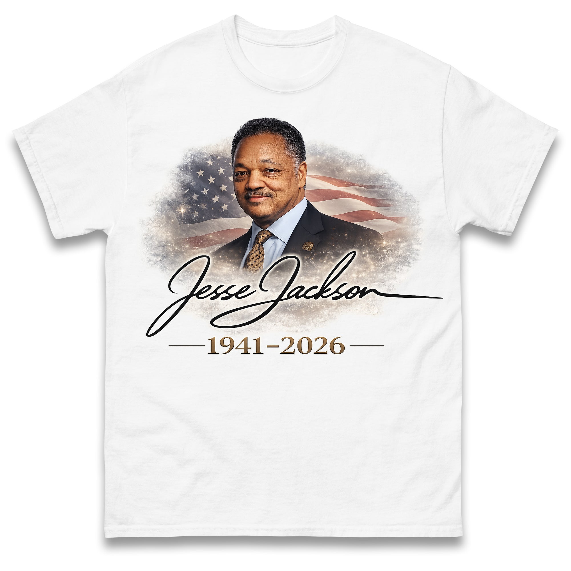 

Jesse Jackson 1941-2026 Tribute T Shirt Tshirt Mens Womens Unisex Tops Tees 2XL