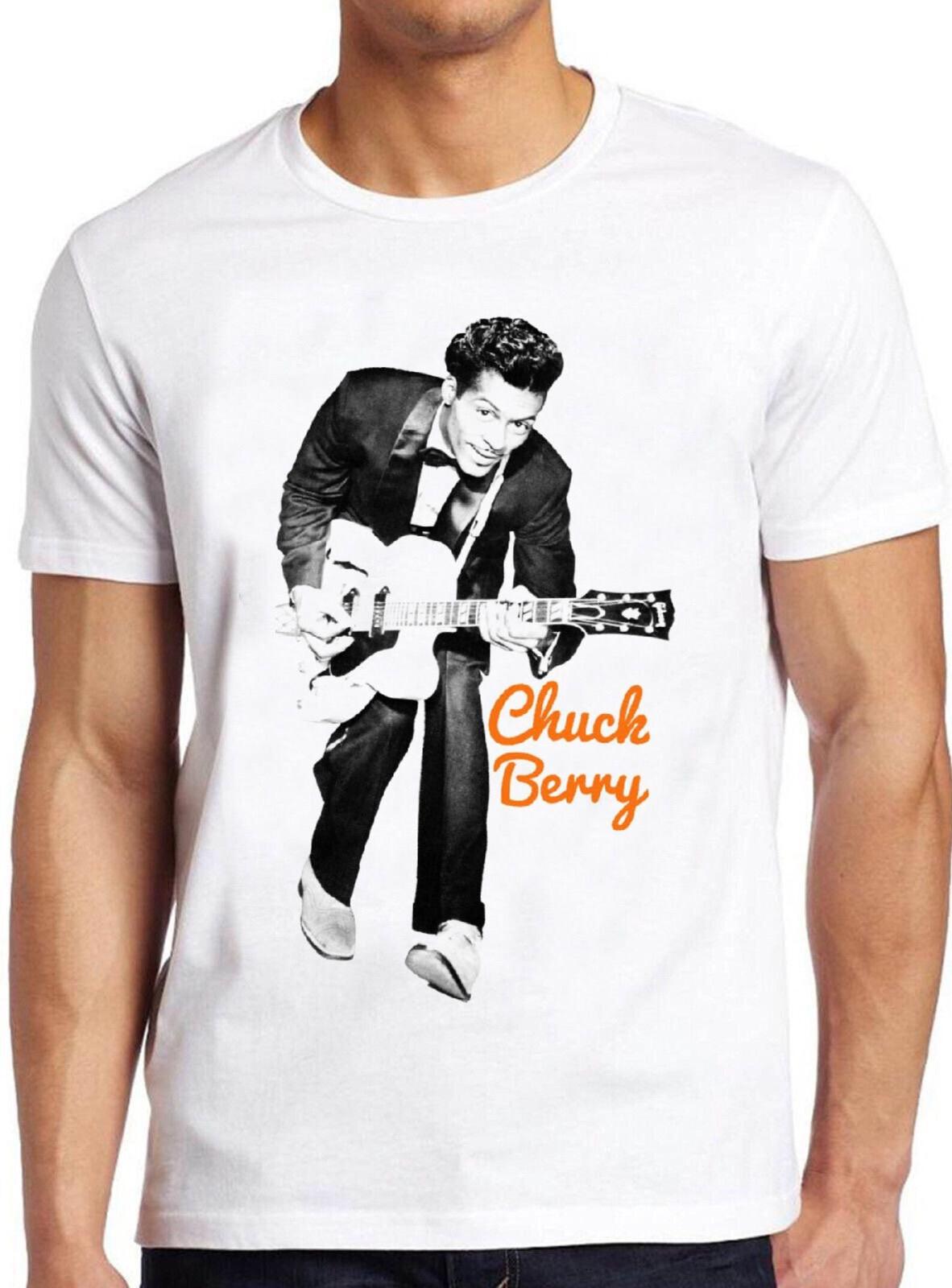 Chuck Berry Guitar Legend Rock N Roll Retro Music Top Tee T Shirt 1156 XXL
