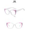 Women's Glasses, Fashionable Cat-eye Large-frame Glasses.