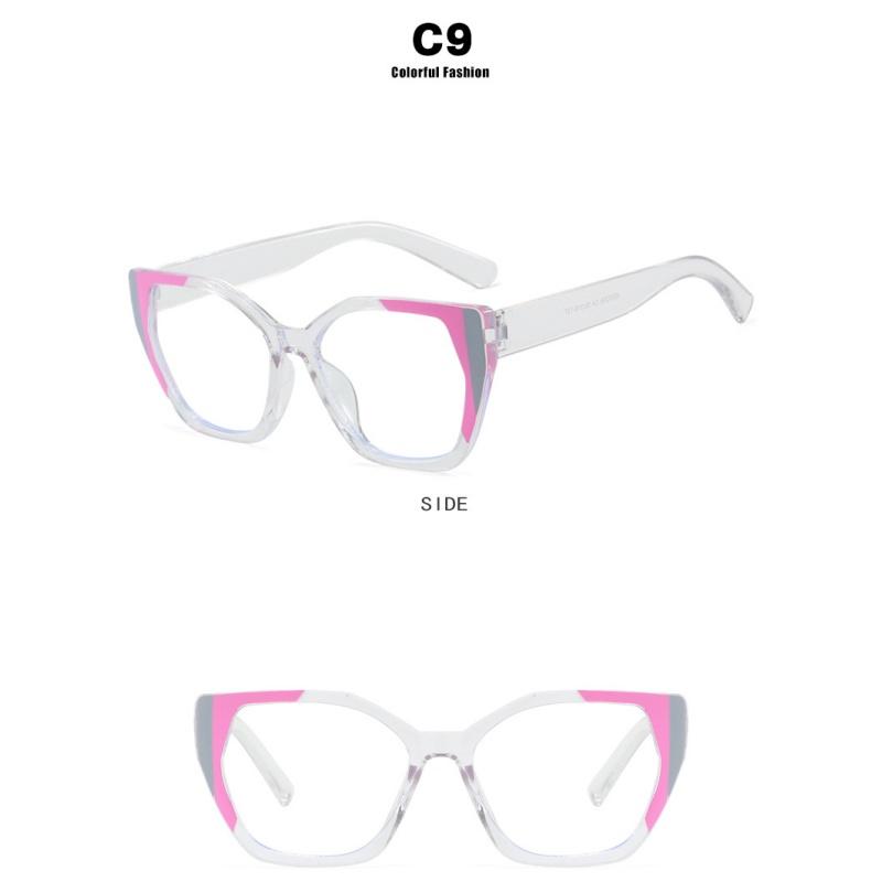 Women's Glasses, Fashionable Cat-eye Large-frame Glasses.