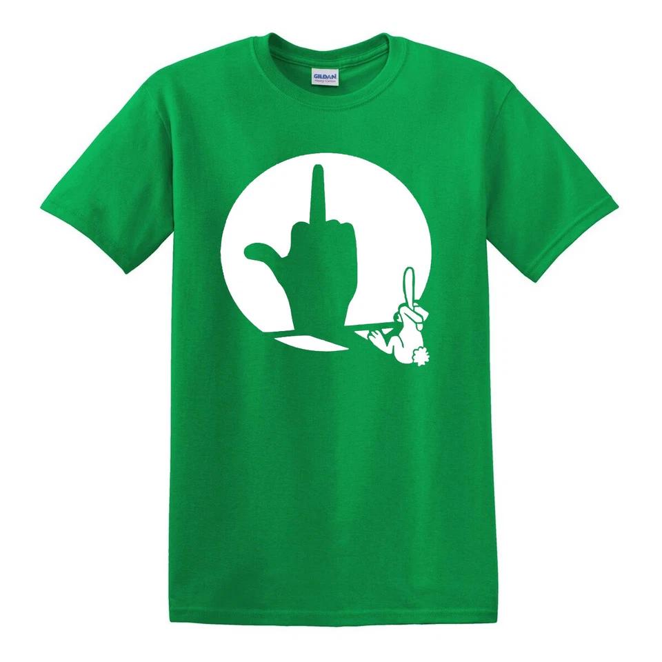 Middle Finger Shadow Puppet T Shirt Funny Rude Joke Novelty Rabbit Gift Top Tee 1 3XL