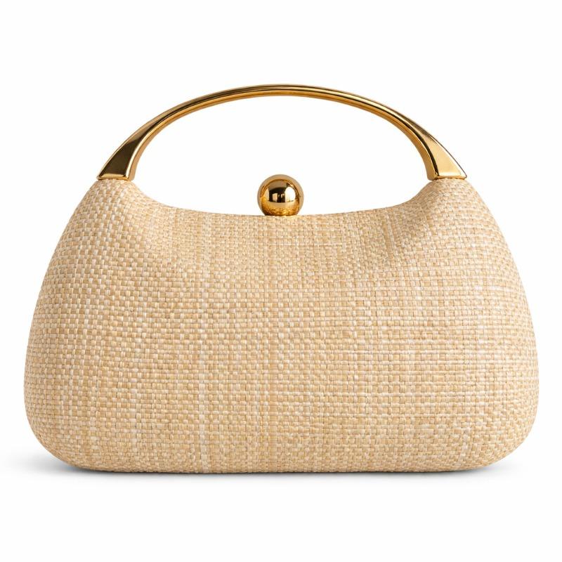Borsa da sera intrecciata nuova estiva Nuovi arrivi Borsa a pochette alla moda a forma di conchiglia Borse da sera per donna Tendenza 2026 Borsa a mano da donna