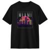 Miami TShirts Unisex Women 80s Retro Vintage 100 Cotton Tee Shirt Round Collar Short Sleeve T Shirts Graphic Printed Tops