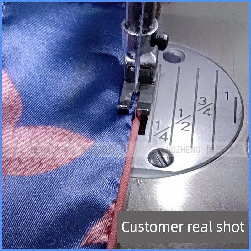 Machine Flat High and Low Groove Presser Foot 0.1/0.2 Seam Allowance Left and Right Groove All Steel CR1/32N CR1/16N Embedded Rope