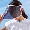 Women's Empty Top Wide Brimmed Colored Lens Sun Visors Hat for Summer Beach and Outdoor Activities