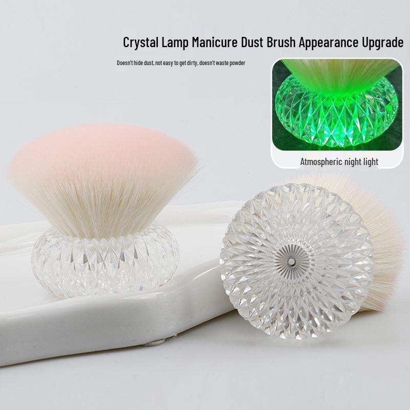 Portable Mushroom Head Nail Art Dust Brush with Large Bristles