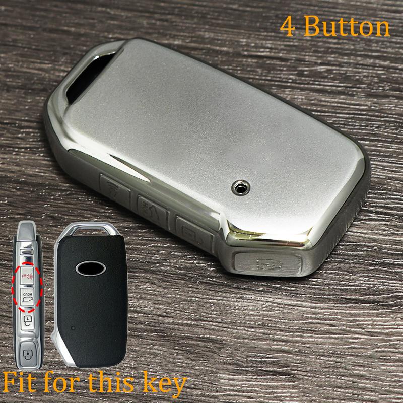 Tpu Car Key Fob Case Cover For Kia Sportage Ray Sorento Soul Telluride Cerato K5 K8 K3 Kx3 Kx7 Seltos Accessories