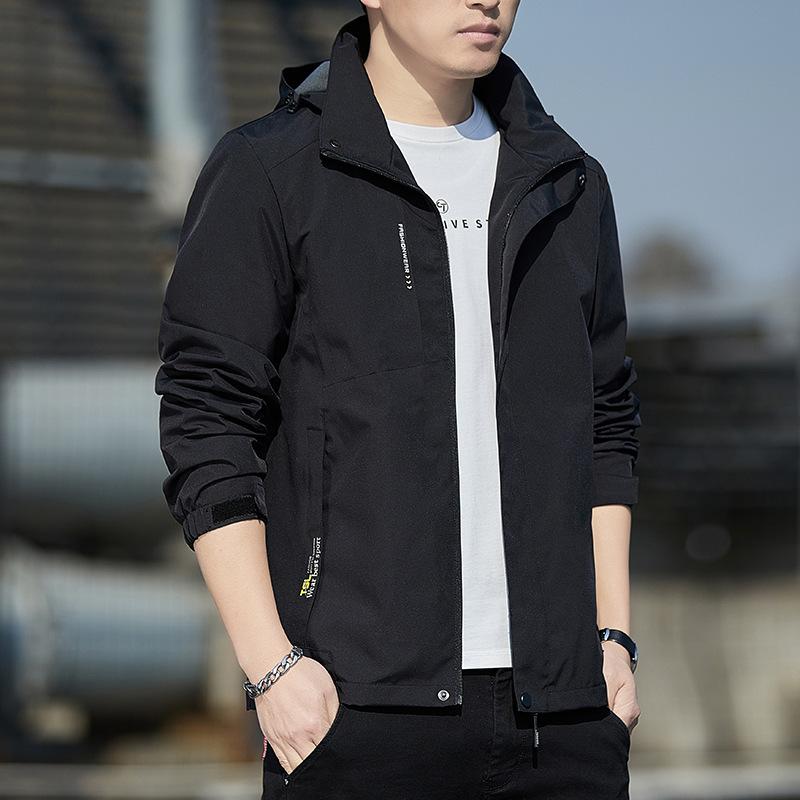 

Мужская куртка Осень и Зима Однотонная Утепленная Ветровка Мужская Спортивная Повседневная Куртка с Капюшоном Для Мальчиков По желанию Вельветовая M