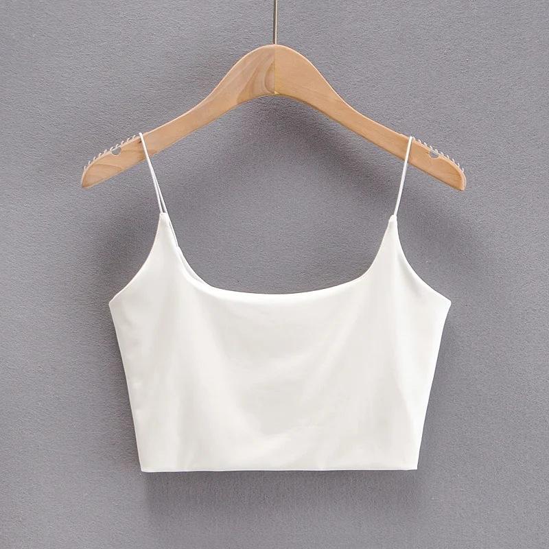 Casual Crop Tops Black Halter Tank Top Women Summer Camis Backless Camisole Fashion Tube Top Female Sleeveless