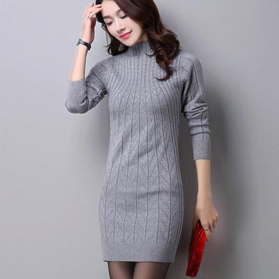 2019 New Women's Warm Spring and Autumn Winter Sweater Solid Female Casual Sleeved Pullover